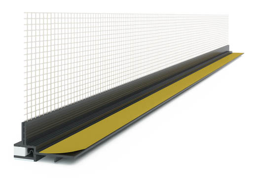 Baukom Anputzleiste Membrano 2,6 mt Anthrazit, mehrteilig WDVS 2180/260
